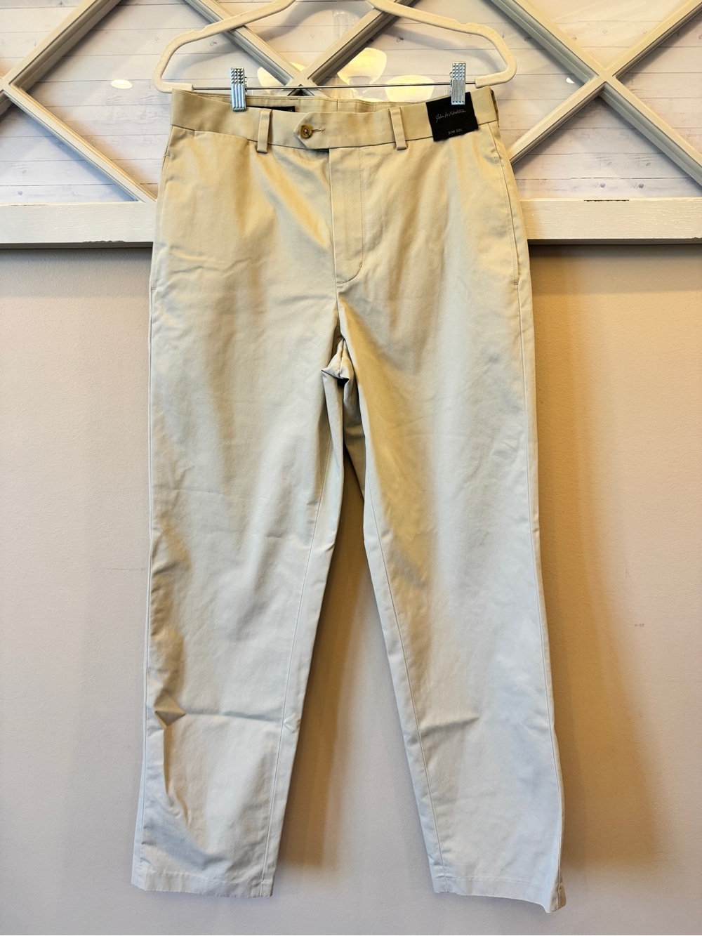 Nordstrom Men's Classics Smartcare Wrinkle Free Khaki Pants 31x32 100% Cotton
